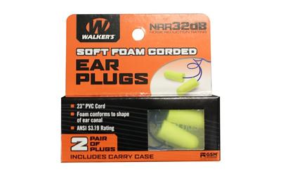 Walkers 2pk Yel Crded Plug W/case