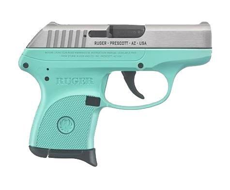 Ruger LCP 380acp 6rd x1 Turquiose/stainless