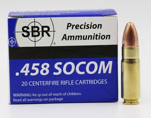 SBR Ammunition 458 Socom 350 Grain