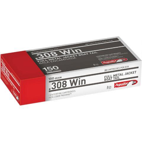 Aguila .308 Win 150gr Fmjbt 20rds