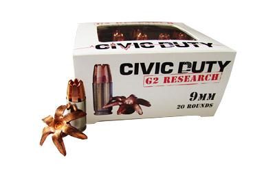 G2R 9MM 100gr Civic Duty 20rd