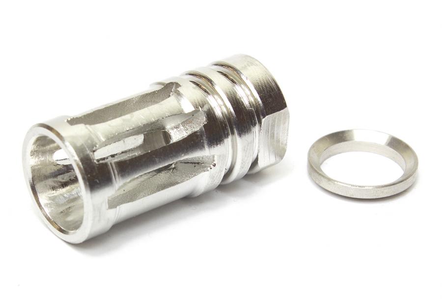 AR .223 Birdcage, 1/2x28, Stainless Steel