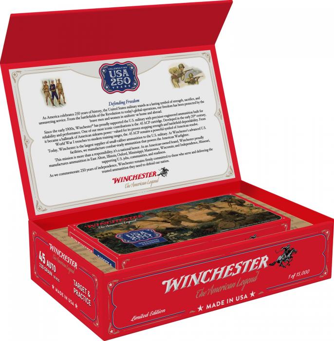 Winchester Ammunition, .45 ACP, 230 Grain, Full Metal Jacket, 50 Rounds Per-img-0