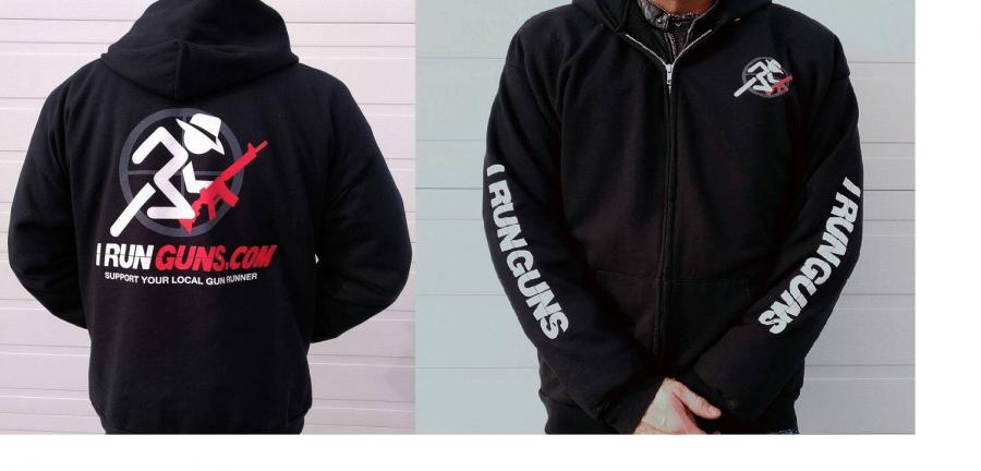 Irunguns Zipup Hoodie - Large