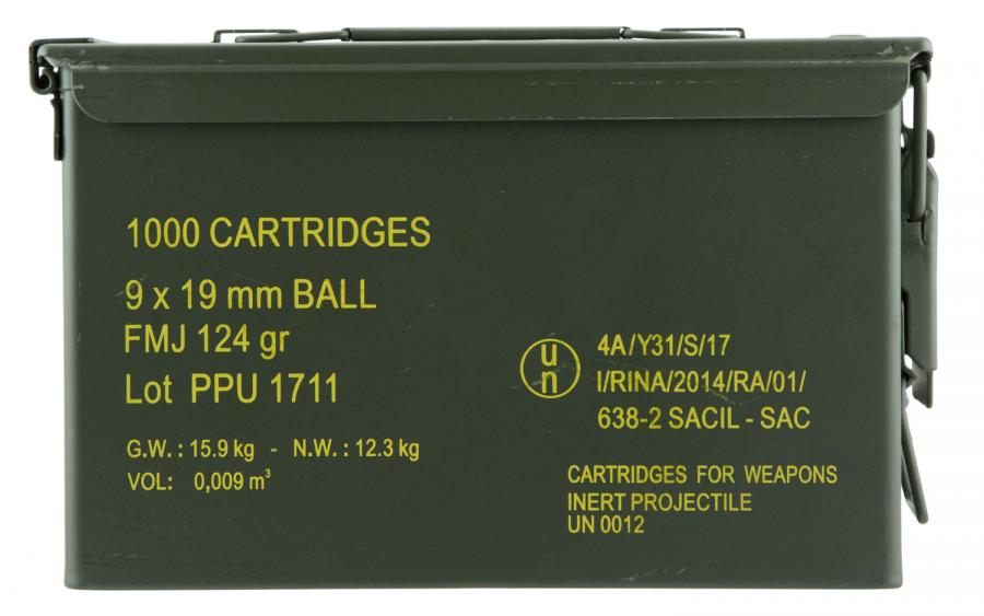 PPU Ppn9mc Mil-spec Metal Can 9mm