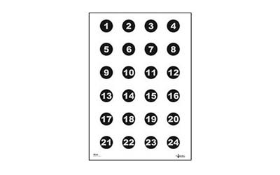 Action Tgt 24 3" Nmbr Circles