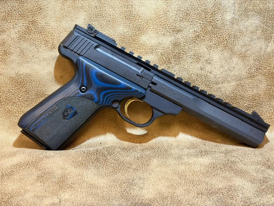 Browning Buck Mark Target – Blue Laminate Grips-img-1