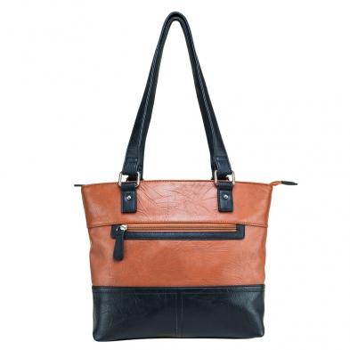 Tote Bag - Brown W/black Trim