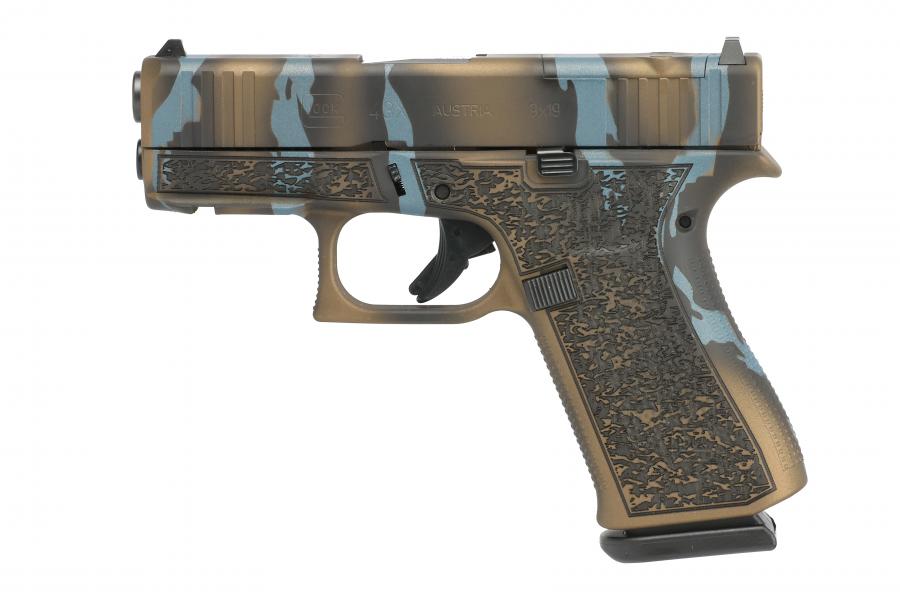 Glock 43x Mos 9mm Urban Blue Tiger | 5280 Armory
