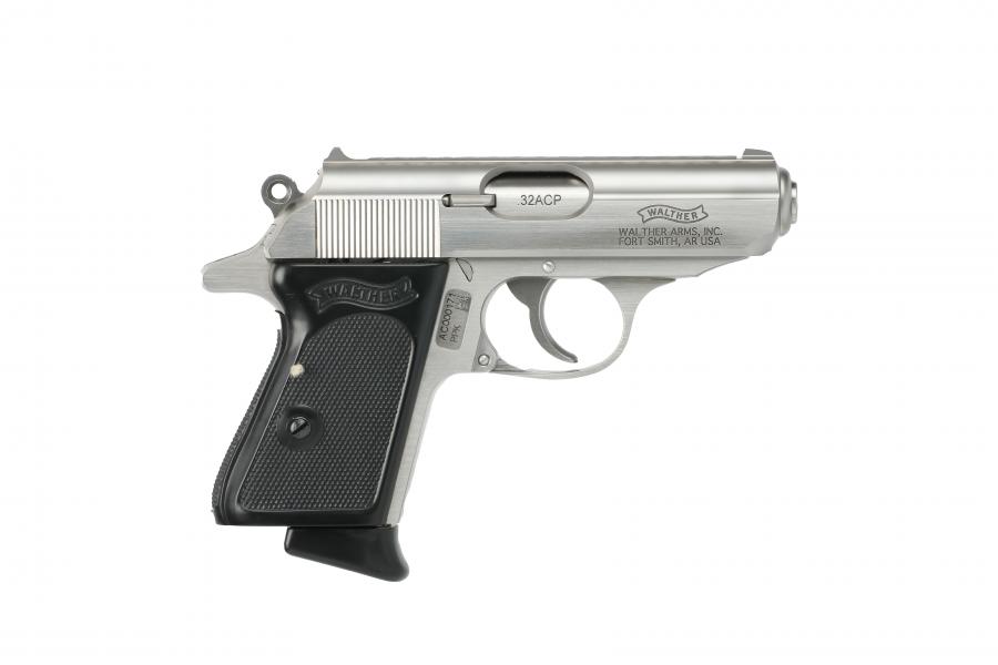 Walther Ppk 32 Acp 7rd X2 33 Barrel Matte Stainless Steel Black
