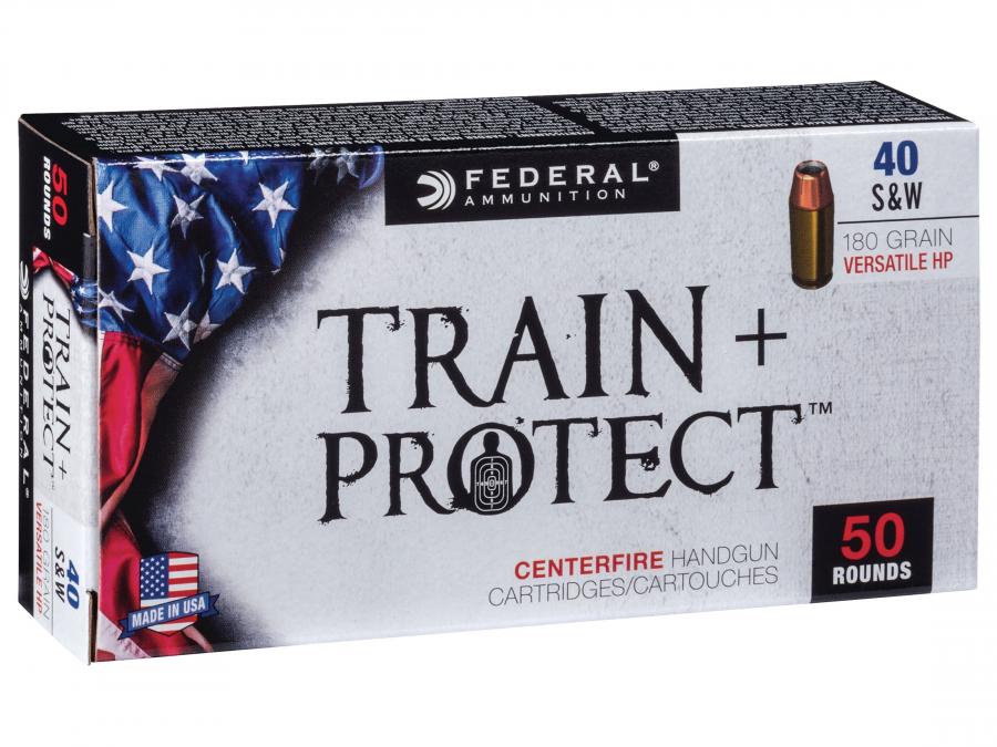 Federal Train+protect .40s&w 180gr Hp