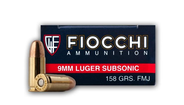 Fiocchi 9mm 158gr Fmj 50/1000