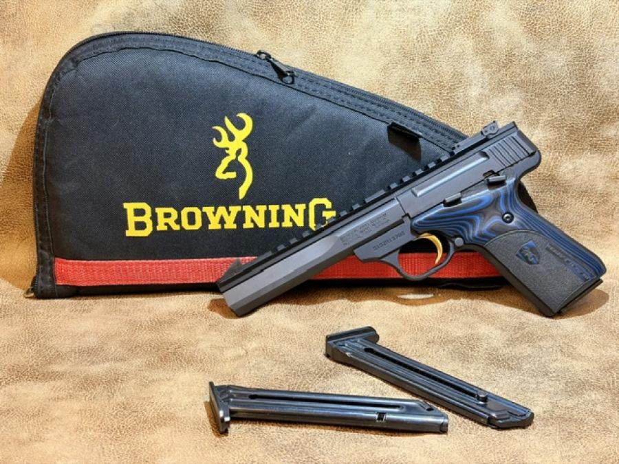 Browning Buck Mark Target – Blue Laminate Grips-img-0
