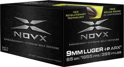 Novx Ammo 9mm 65gr. Arx