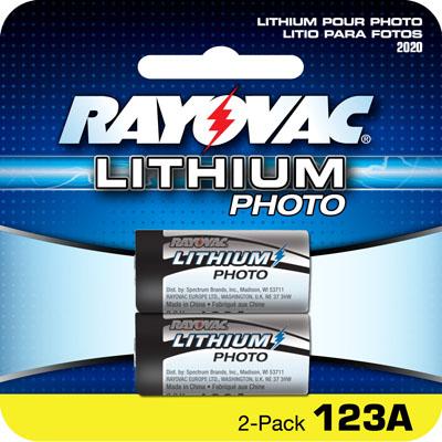Rayovac Rl123a-2 CR 123 3 Volt