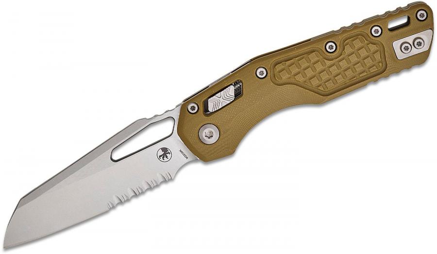 MSI® S/E Frag G-10 OD Green "Lawnman" Stonewash Partial Serrated-img-0