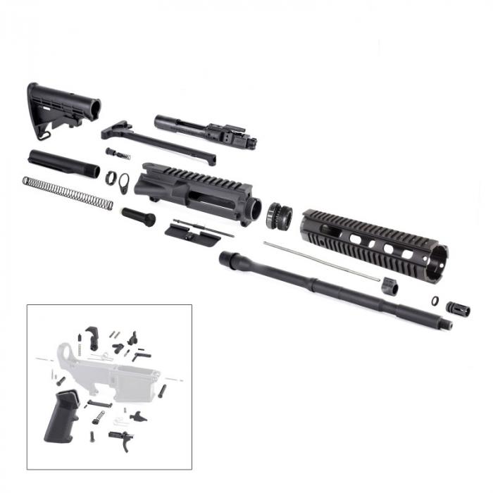 Complete Ar15 Rifle Kit Less Lower