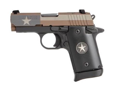 P938 Texas Flag 9mm Fde