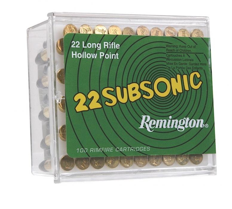 Remington Ammunition Subsonic 22 LR Hollow