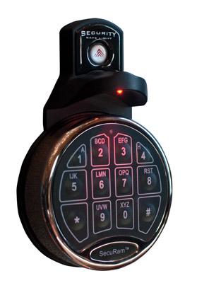 Gunvault Electric Lock Combination Light Red